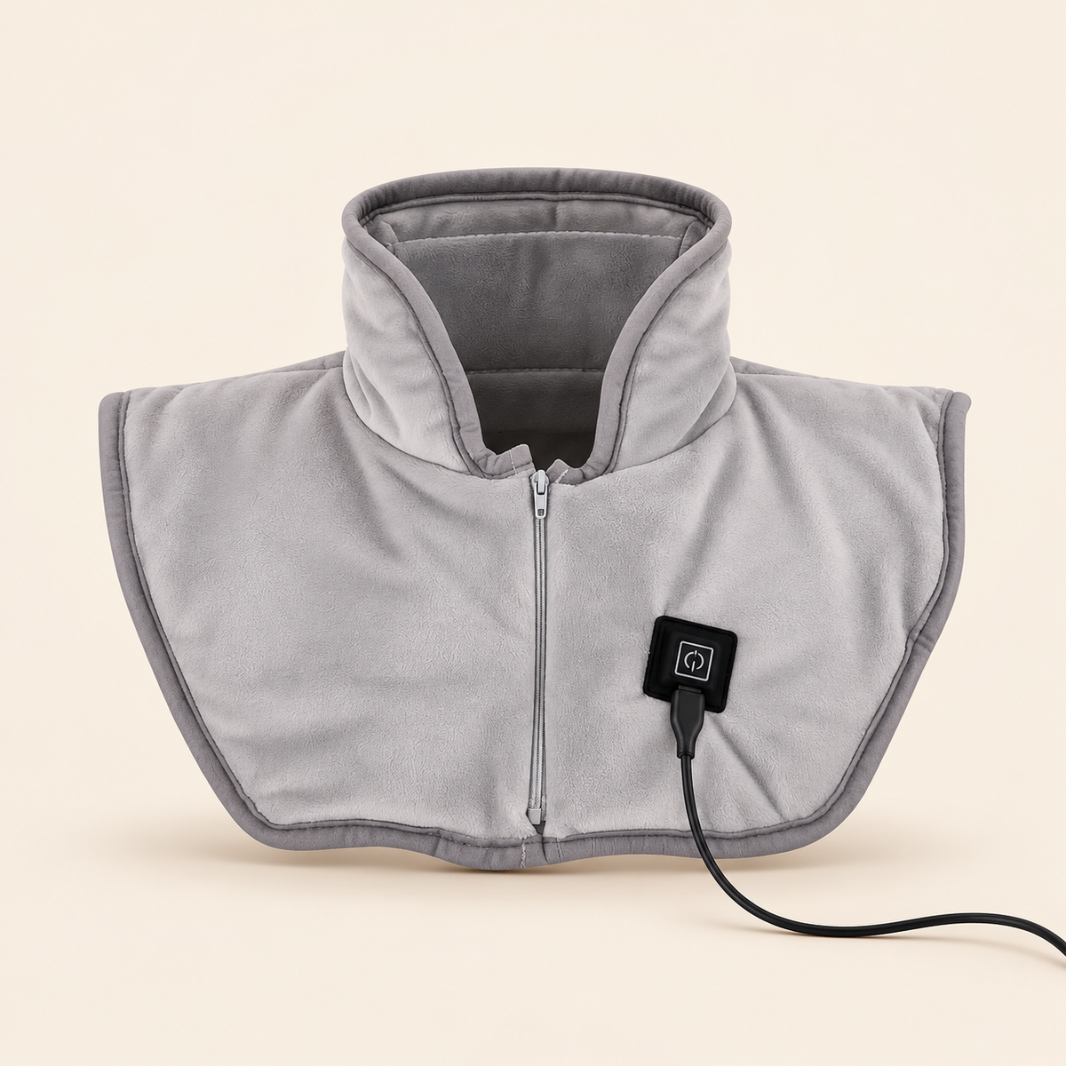 Nestwarm warmtesjaal op crème achtergrond